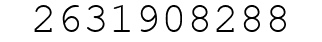 Number 2631908288.