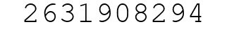 Number 2631908294.