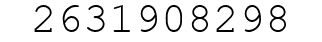 Number 2631908298.
