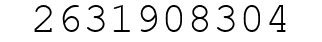 Number 2631908304.