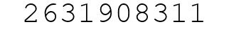 Number 2631908311.