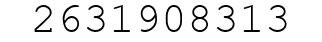 Number 2631908313.