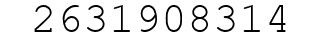 Number 2631908314.