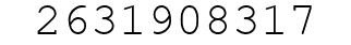 Number 2631908317.