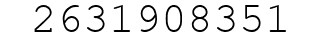 Number 2631908351.