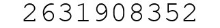 Number 2631908352.