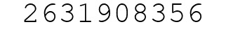 Number 2631908356.