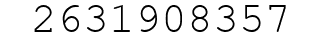 Number 2631908357.
