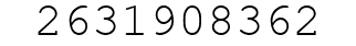 Number 2631908362.