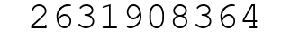 Number 2631908364.