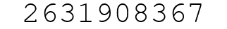 Number 2631908367.