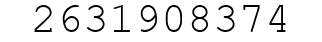 Number 2631908374.