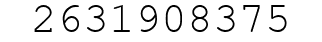 Number 2631908375.