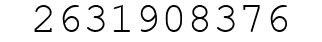 Number 2631908376.