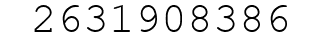 Number 2631908386.
