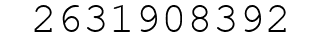 Number 2631908392.