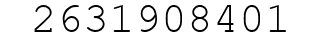 Number 2631908401.