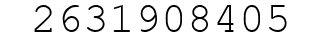 Number 2631908405.