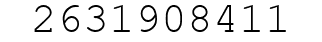 Number 2631908411.