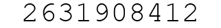 Number 2631908412.