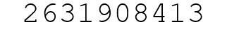 Number 2631908413.