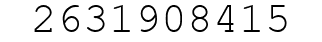 Number 2631908415.