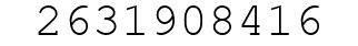 Number 2631908416.