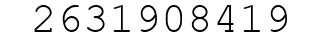 Number 2631908419.