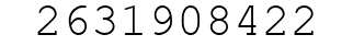 Number 2631908422.