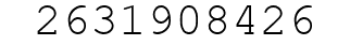 Number 2631908426.