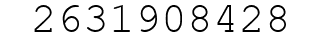 Number 2631908428.
