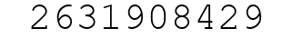 Number 2631908429.