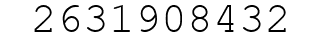Number 2631908432.
