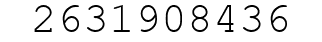Number 2631908436.