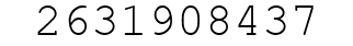 Number 2631908437.