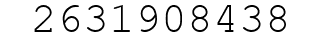 Number 2631908438.
