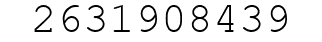 Number 2631908439.