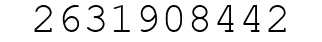 Number 2631908442.