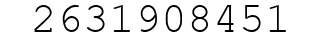 Number 2631908451.
