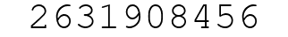 Number 2631908456.