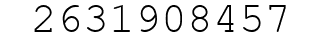 Number 2631908457.
