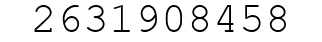 Number 2631908458.