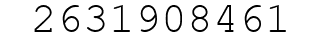 Number 2631908461.
