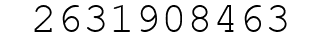 Number 2631908463.
