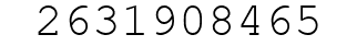 Number 2631908465.