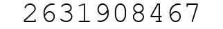 Number 2631908467.