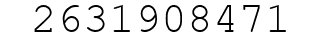 Number 2631908471.