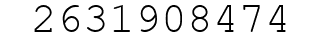 Number 2631908474.