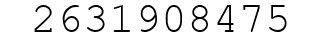 Number 2631908475.