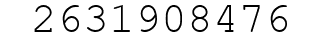 Number 2631908476.